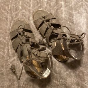 Old Navy suede gladiator sandals . Size 8